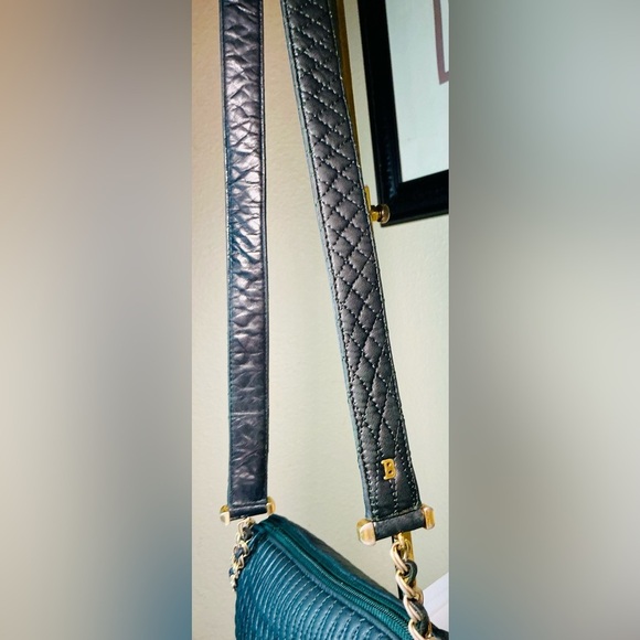 Bally Quilted Lambskin Handbag With Gold B Logo “Host Pick” - Picture 14 of 16